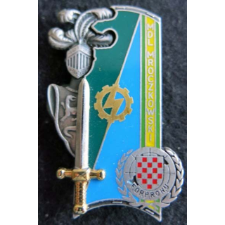 PROMOTION ENTSOA : insigne de promotion Mdl Mroczkowski de fabrication Balme Saumur G. 4429