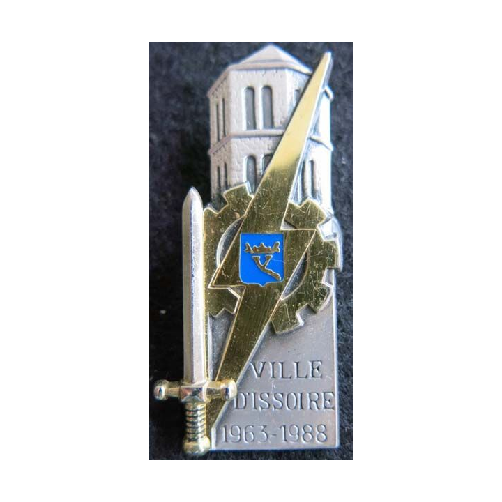 PROMOTION ENTSOA : insigne de promotion Ville d'Issoire de fabrication Balme Saumur G. 3478