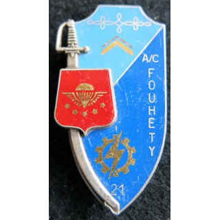 PROMOTION ENTSOA : insigne de promotion adjudant-chef Fouhety de fabrication Fraisse Paris