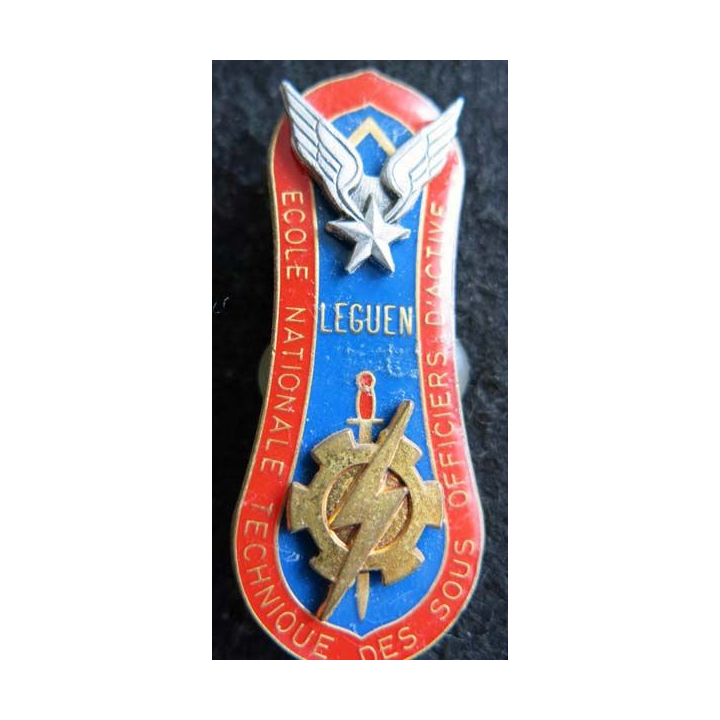 PROMOTION ENTSOA : insigne de promotion sergent-chef Le Guen de fabrication Beraudy 63 Ambert
