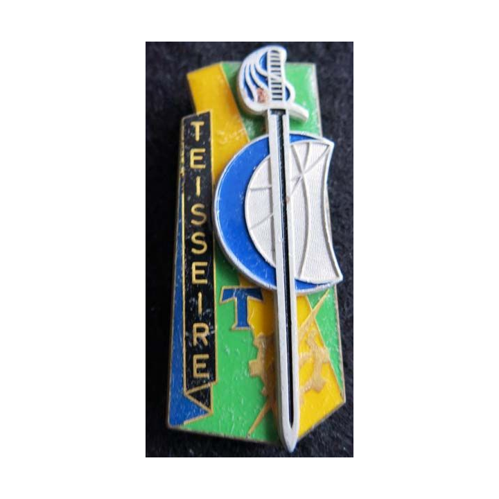 PROMOTION ENTSOA : insigne de promotion sergent-chef Teisseire de fabrication Beraudy 63 Ambert