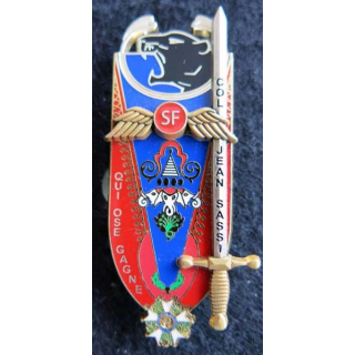 PROMOTION ST CYR : insigne métallique de la promotion Colonel Jean Sassi  Arthus Bertrand Paris G. 5086