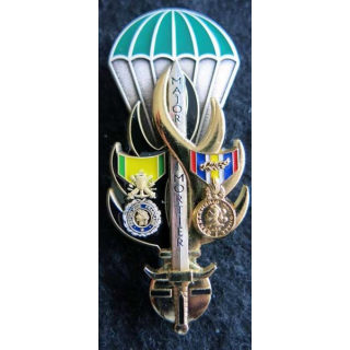 PROMOTION ESOGN : insigne métallique de la promotion Major Mortier Arthus Bertrand Paris GN. 0329