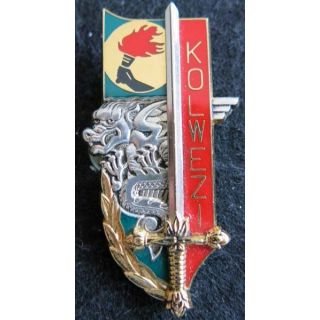 PROMOTION EOR : insigne métallique de la promotion Kolwezi Balme Saumur G. 3562