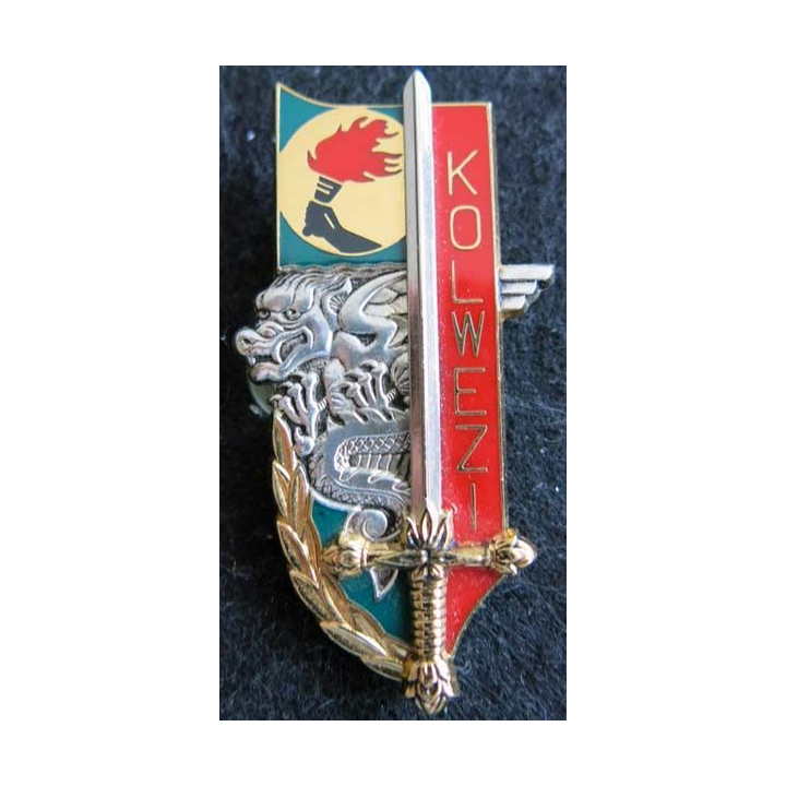 PROMOTION EOR : insigne métallique de la promotion Kolwezi Balme Saumur G. 3562