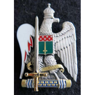 PROMOTION ST CYR : insigne métallique de la promotion Maréchal Lannes  Balme Saumur G. 4308