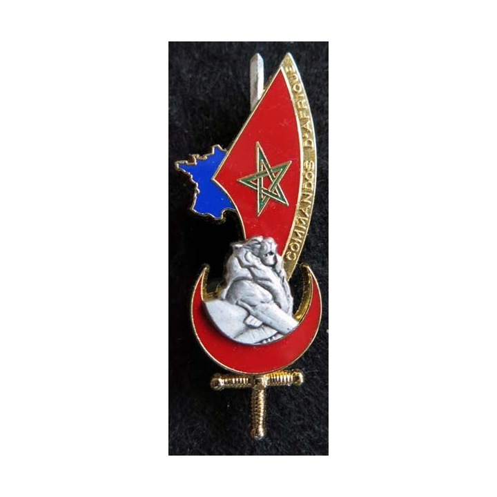 PROMOTION EOR : insigne métallique de la promotion Commandos d'Afrique Balme Saumur G. 4235