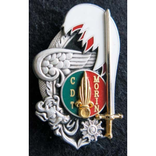 PROMOTION ST CYR : insigne métallique de la promotion Commandant Morin Balme Saumur G. 4405
