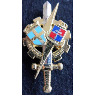 PROMOTION ENTSOA : insigne de promotion Libération de Toulon de fabrication Balme Saumur G. 4241