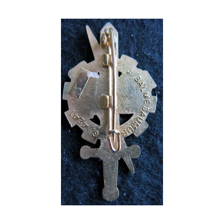 PROMOTION ENTSOA : insigne de promotion Libération de Toulon de fabrication Balme Saumur G. 4241