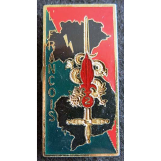 PROMOTION EOR : insigne métallique de la promotion Lieutenant François Drago Paris modèle déposé G. 2510