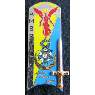PROMOTION ENTSOA : insigne de promotion Mdl Ambrosini de fabrication Balme Saumur G. 3756