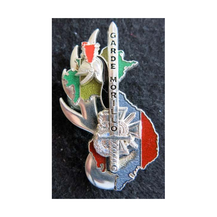 PROMOTION ESOGN : insigne métallique de la promotion Garde Morillo Boussemart GN. 0315 translucide argenté