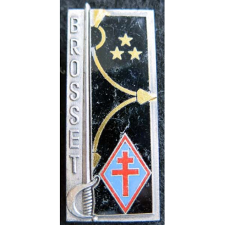PROMOTION EMIA : insigne métallique de la 13° promotion Général Brosset FIA Lyon G. 2378 en émail