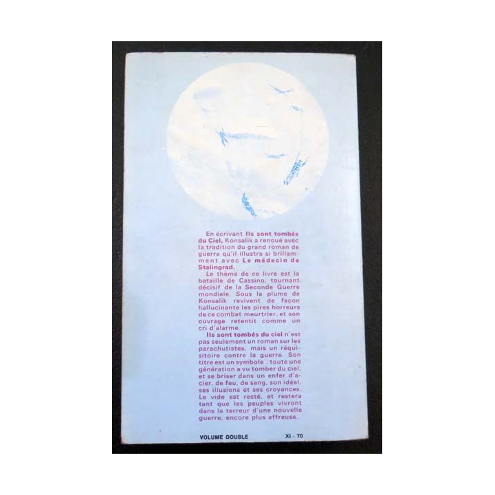 Ils sont tombé du ciel de H. G Konsalik aux éditions Presses Pocket 