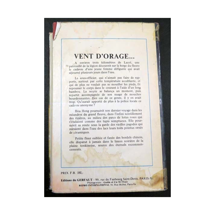 Vent d'Orage de Pierre Gicquel aux éditions du Gerfaut 1972