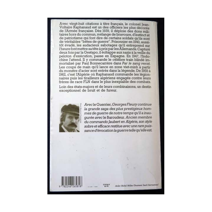 Le Guerrier de Georges Fleury aux Editions Grasset Raphanaud