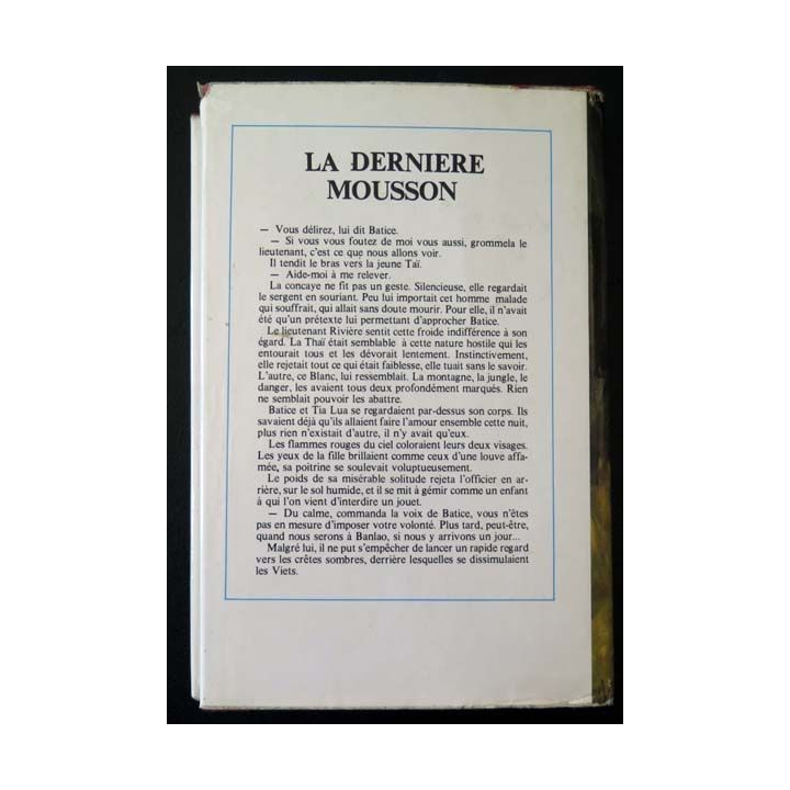 La Dernière Mousson de Pierre Gicquel aux éditions du Gerfaut 1973
