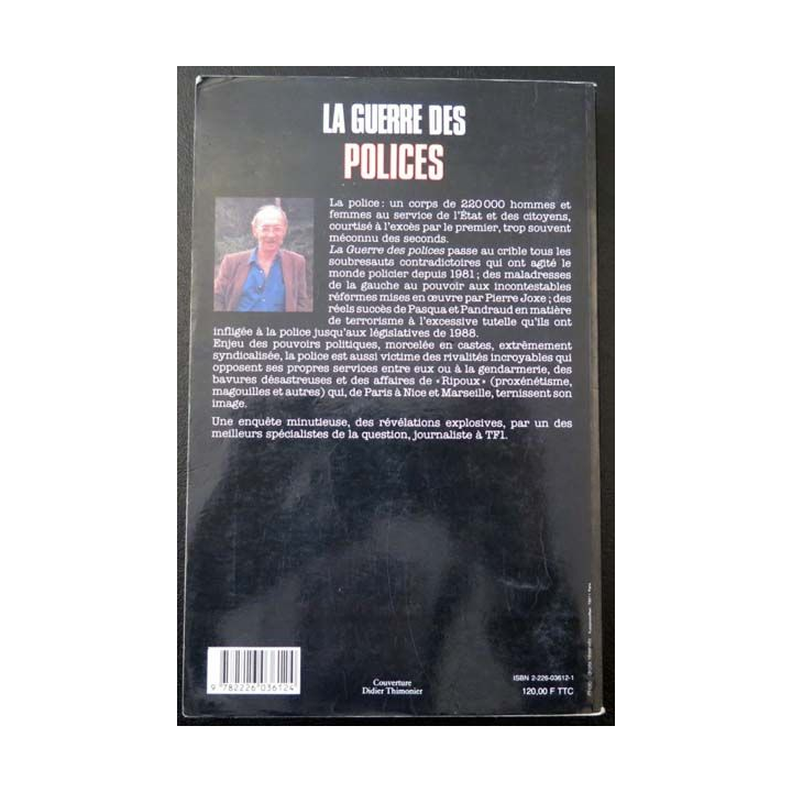 La Guerre des Polices de Philippe Madelin aux éditions Albin Michel 1989