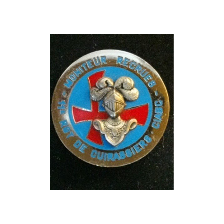 Insigne du 11° régiment de cuirs moniteurs recrues fabrication Delsart