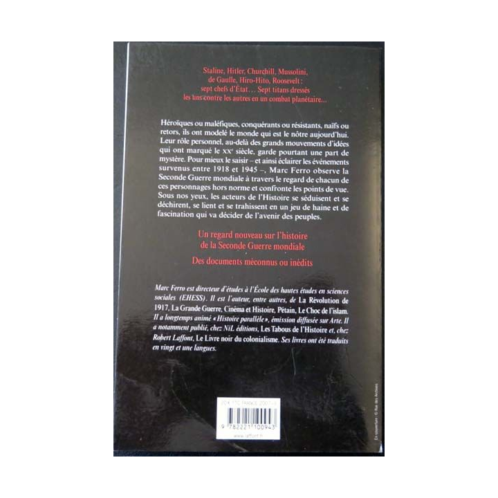 Ils étaient sept hommes en guerre de Marc Ferro Robert Laffont 2007