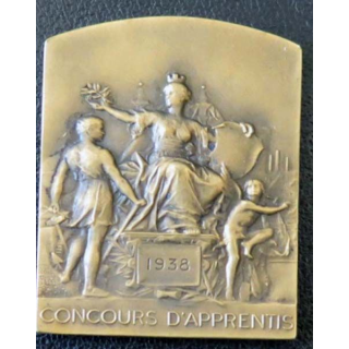 Médaille du Concours d'apprenti du bâtiment de Versailles 1938