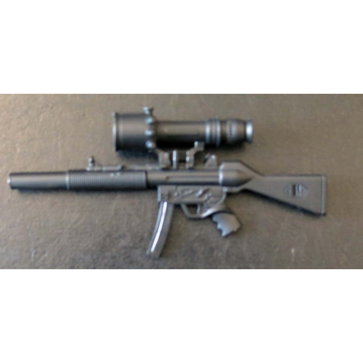 Fusil mitrailleur en réduction de 14,7 cm de longueur avec silencieux