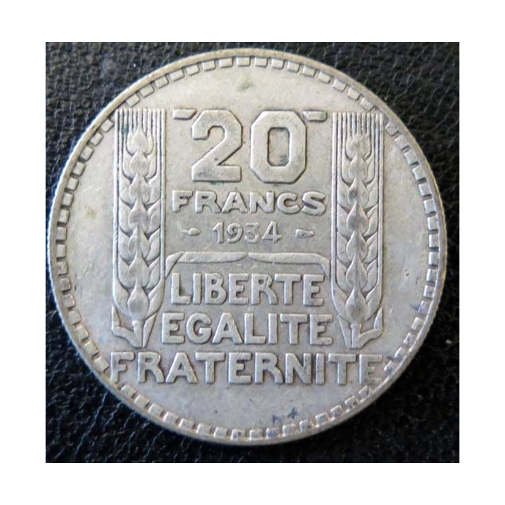 20 francs Turin argent 1934 occasion