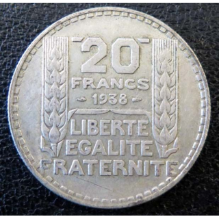 20 francs Turin argent 1938 occasion