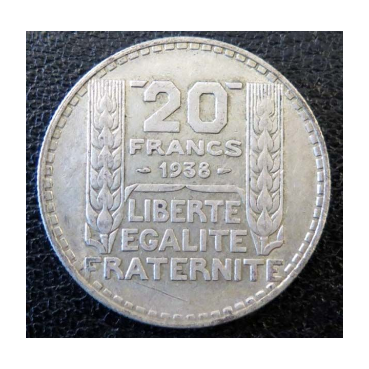 20 francs Turin argent 1938 occasion