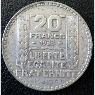 20 francs Turin argent 1933 occasion -11-