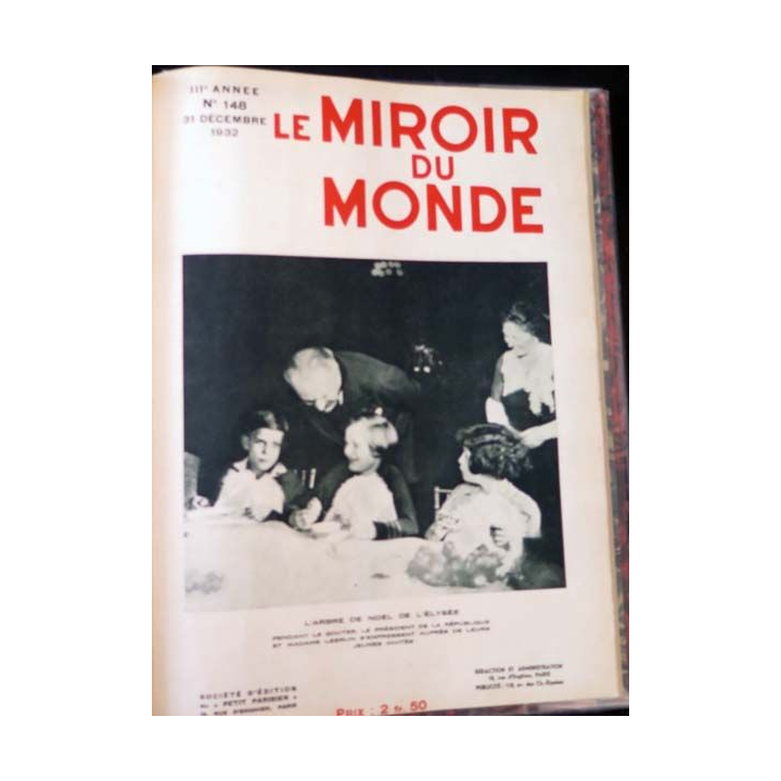 Le miroir du monde 2° semestre 1932 relié cuir