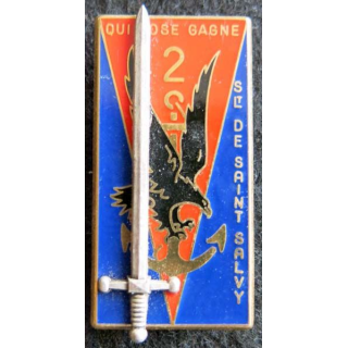 PROMOTION EOR : insigne métallique de la promotion 	Sous-Lieutenant de Saint SALVY  Fraisse Paris G. 3154