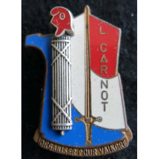 PROMOTION EMCTA : insigne métallique de la promotion Lieutenant CARNOT Fraisse Paris G. 2979