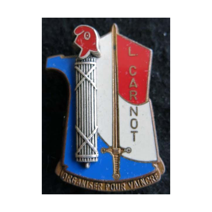 PROMOTION EMCTA : insigne métallique de la promotion Lieutenant CARNOT Fraisse Paris G. 2979