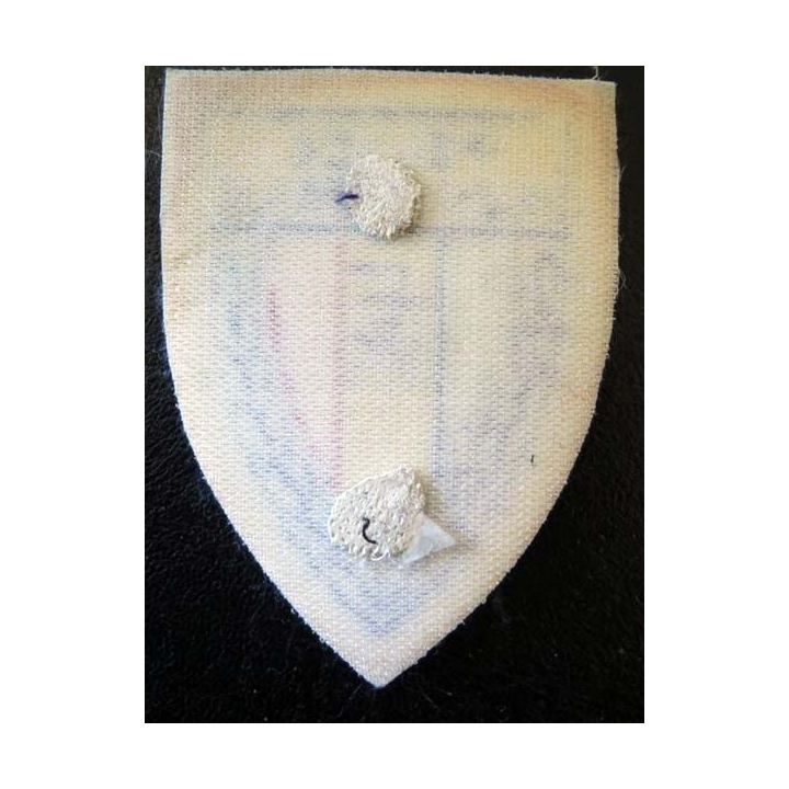 POLICE : Insigne de la police municipale en tissu 9,7 x 7,2 cm