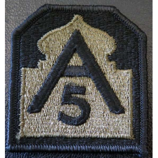 USA : insigne de bras US patch A 5 5° armée basse visibilité