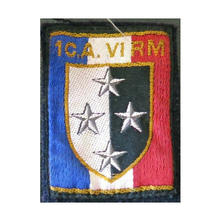 1° CA - VI° RM insigne tissu du 1° CORPS D'ARMÉE VI° RÉGION MILITAIRE