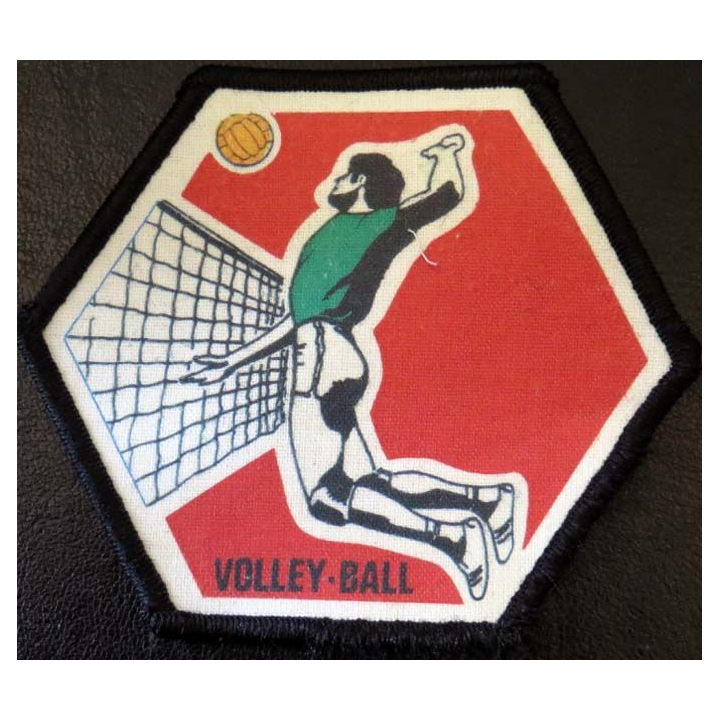 insigne tissu Volley ball 11 x 9,5 cm