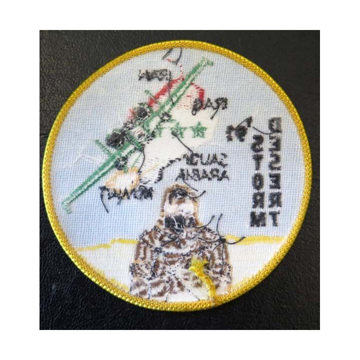 DAGUET : insigne tissu du Desert Storm 91 de diamètre 9,5 cm