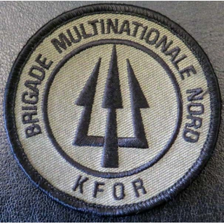 insigne de la brigade multinationale Nord KFOR de diamètre 8 cm