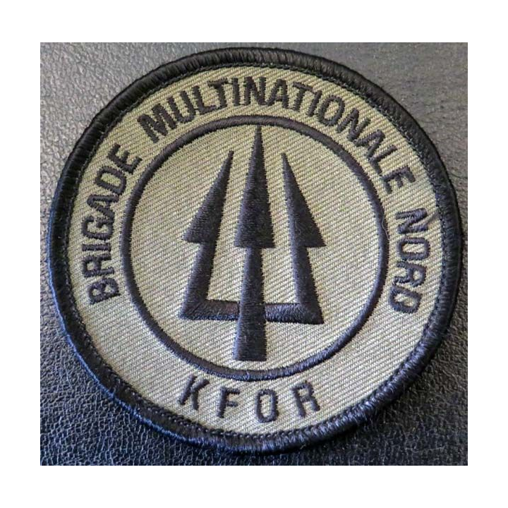 insigne de la brigade multinationale Nord KFOR de diamètre 8 cm