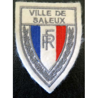 POLICE : Insigne de la police nationalede la ville de Bayeux en tissu 6 x 8 cm