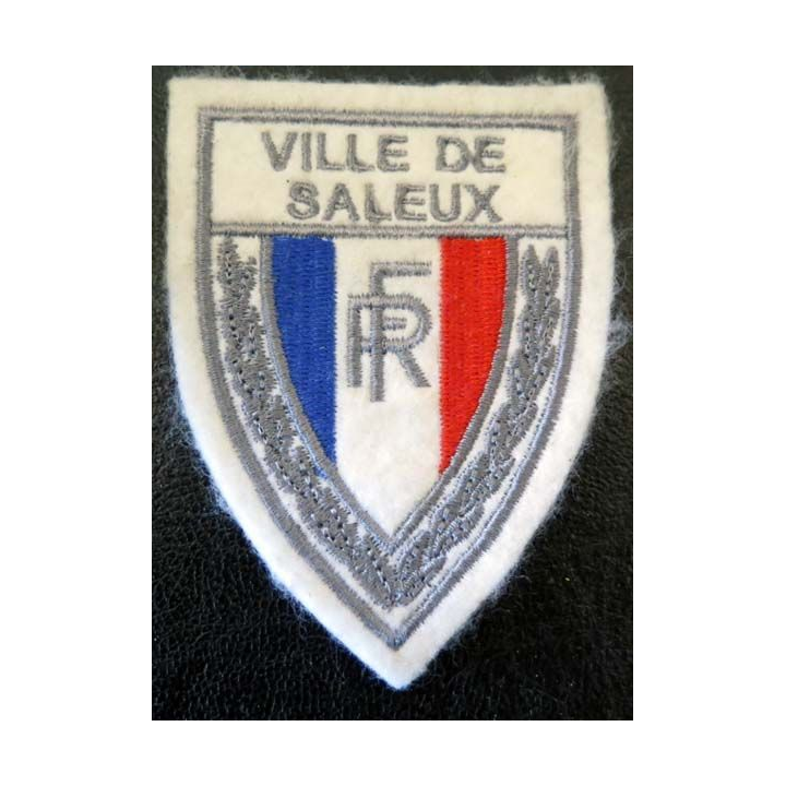 POLICE : Insigne de la police nationalede la ville de Bayeux en tissu 6 x 8 cm
