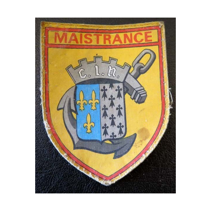 Marine : Insigne tissu du CIN Maistrance 7,5 x 9,5 cm