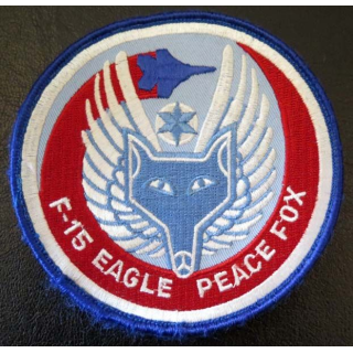 insigne du F-15 Eagle Peace Fox de diamètre 10,5 cm sur velcro