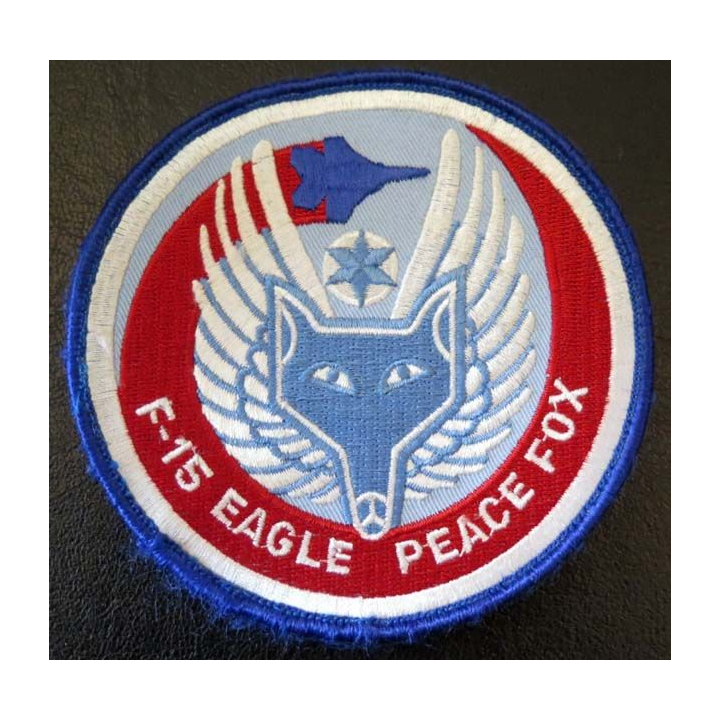 insigne du F-15 Eagle Peace Fox de diamètre 10,5 cm sur velcro