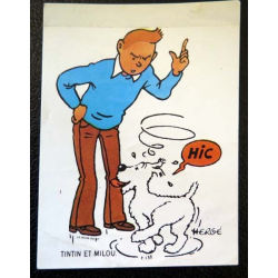 Autocollant Tintin Et Milou De Dimension 7 2 X 6 Cm Autocollant Tintin Et Milou De Dimension 7 2 X 6 Cm