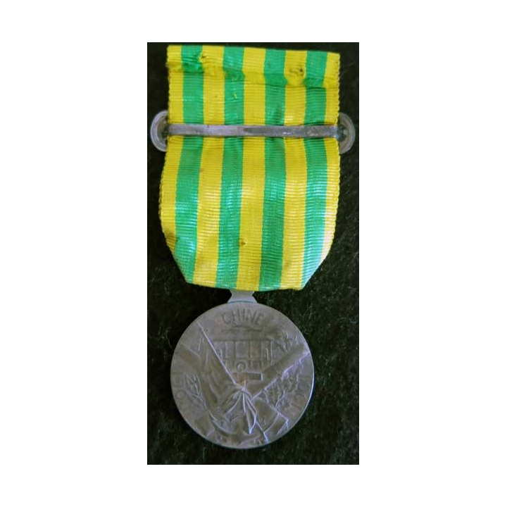 FRANCE  : médaille commémorative médaille de la Campagne de Chine 1900–1901 avec ruban