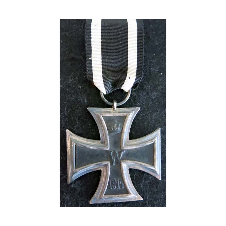 ALLEMAGNE  : croix de fer allemande de 2° classe de 1914  avec ruban